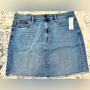 DKNY Light Blue Denim Mini Skirt